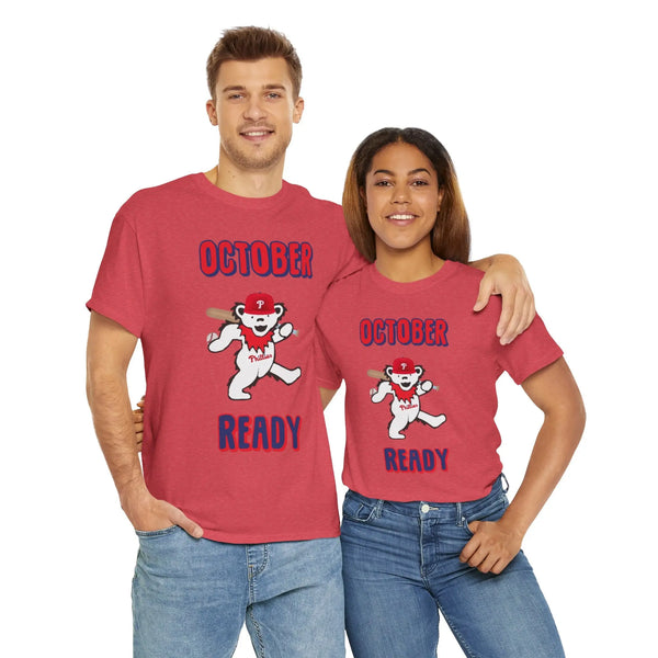 Philadelphia Phillies Playoffs - October Ready Grateful Dead Tshirt - MLB - StealieShop